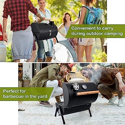 Round Folding BBQ Grill, Outdoor Tabletop Barbecue Grill, Multifunctional Portable Charcoal Grill, Compact Camping Grills for Outdoor Cooking, Smokey Charcoal Grill, Small Charcoal BBQ Grill Kitchen Cooking Tools, Counter Top Double Sided BBQ Oven Round Folding BBQ Grill, Outdoor Tabletop Barbecue Grill, Multifunctional Portable Charcoal Grill, Compact Camping Grills for Outdoor Cooking, Smokey Charcoal Grill, Small Charcoal BBQ Grill Kitchen Cooking Tools, Counter Top Double Sided BBQ Oven